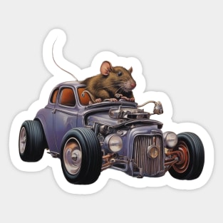 Rat Racer (Hot Rod) Sticker